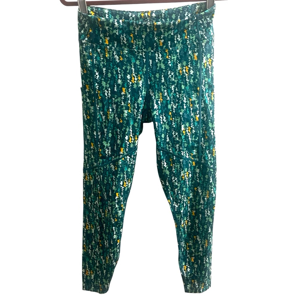ASICS New Strong 92 Printed Tight - Women’s M - Tennis Japan Brushed AOP - EUC